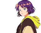 お手頃の値段でsnsアイコンイラスト描きます イラストレーターとして活動しています。レトロな感じにできます イメージ4