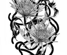 植物、動物イラストご依頼承ります 少し変わった雰囲気のお花や野草、動物等のイラスト イメージ7