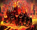 ゲームの背景、モンスターを描きます かっこいいモンスターとエフェクト、背景込みで提供します。 イメージ2