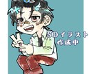手描き可愛い！SDイラスト作成します 少し特徴的な線画、でも可愛い！GIF画像も可能です！！ イメージ1