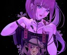 病みかわいいイラストやvデザインを制作します アイコンやイラストをお届けいたします イメージ2