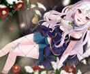 華やかでキラキラのイラスト制作全般承ります イラスト　一枚絵、アイコン、立ち絵 イメージ2