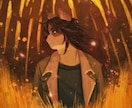 背景付きイラストでキャラをドラマチックに演出します 背景付きのアニメのワンシーンのような絵を描きます イメージ4