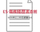 職務経歴書/ES添削（新卒・中途双方可）します 現役人事・転職支援経験者/1500件以上の添削経験あり イメージ1