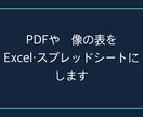 PDFや画像の表をExcel化します 請求書・名簿・一覧表を入力し直さずに イメージ1