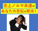 売上ノルマ不達の苦痛から、あなたを救います 営業ノルマ達成がキツクて月末ウツになるあなたの悩み解決します イメージ1