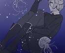 暗い色で描きます 淡いような、ダークな世界観です イメージ2