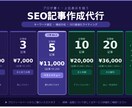 SEO記事・ブログ記事10記事まとめて承ります アフィリエイトやサイト立ち上げの記事量産に イメージ1