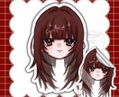 ステッカー風ミニキャラを描きます アイコン、サムネに使用、顔隠し用など様々なものに使用できます イメージ5