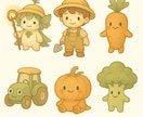 農業用マスコットキャラを作成します お客様に覚えられる農業マスコットキャラを作成 イメージ4