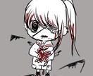 病み系アイコン描きます 最短1日でお渡しします。自分好みの病みアイコンを イメージ1