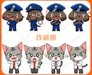 目を惹く！ポップな動物キャラクターお描きします アイコン・マスコットで大活躍なオリジナル動物ミニキャラ♪ イメージ7