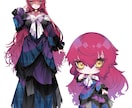 Vtuber立ち絵＋SDセット作成します 立ち絵デザインからグッズに使用出来るSDイラストを描きます イメージ7