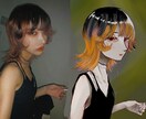 写真を元に少し漫画チックな似顔絵描きます 可愛くorかっこいい似顔絵 SNSアイコン使用OK! イメージ2