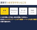 WordPressの更新を壊さないように代行します 「更新してください」の表示、押すのが怖い方へ イメージ3