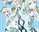 ダークから儚い雰囲気まで幅広いイラスト制作します 表情などキャラクター像を大事に制作いたします！ イメージ9