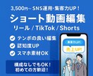 SNS向けの30秒ショート動画編集します テンポの良い編集・テロップ対応可能です。 イメージ1