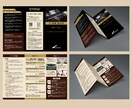 会社案内・メニューに最適！リーフレット制作します 会社案内・商品紹介・店舗メニューなど幅広く対応可能です。 イメージ2