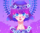 デジタルイラストでアイコン作成致します 目ヂカラ強め！リクエストのバストアップのアイコン描きます! イメージ6