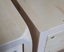 希望するサイズで木工木製　机、椅子の作成をします 人に優しく角を丸くできます。手仕事です。 イメージ4
