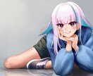ヘッダーやサムネを描きます 女性キャラの全身絵、派手な色味のイラストが得意です イメージ2