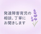 お子様やご家族の精神的な悩みに寄り添います 発達障害（自閉症）育児の悩みを准看護師が丁寧にお聞きします イメージ1