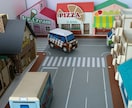 お店・会社のラッピングカーペーパークラフト作ります キッチンカーやデリバリーカーなどに、現在6車種から選べます。 イメージ3