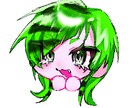 顔のみSDおまんじゅうイラスト描きます 派手でキラキラしたおまんじゅうイラスト イメージ1