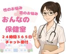 おんなの保健室・２４時間チャット受け付けます 性のお悩み・恋のお悩み、どんなお悩みでもOK イメージ1