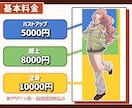 TRPGや配信に使えるポップな立ち絵を制作します 目を引くキャラクターを作りたい方へ！ゲーム、SNSなどにも◎ イメージ2