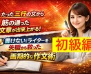 たった三行で文章を組み立てる作文術を伝授します 書けないライターを失職から救った目からウロコの三行作文術 イメージ1