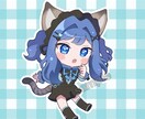 商用料込！かわいいアニメタッチのミニキャラ描きます アイコンやグッズ等に使えるイラスト作成します イメージ1
