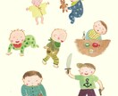 商用利用OK！水彩絵の具でふんわりかわいく描きます 手描きのあたたかみが伝わるイラストを描きます イメージ1
