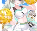 歌ってみた・ボカロMV用イラスト制作します 表情差分2種まで追加料金不要！オリジナルデザインも可能！ イメージ3