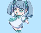 ミニキャラ！商業利用OK！可愛いキャラ描きます 縁取りする絵柄のミニキャラを書きます！ イメージ2