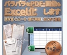 バラバラ書式のPDF/画像もExcel化します バラバラな書類もまとめてExcel化 イメージ1