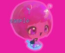 厚塗りで可愛いSDをお描きします 商用利用可！アイコン、グッズ等にどうぞ イメージ1