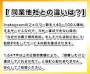 instagramフォロワー40〜300増やします 日本人フォロワー「＋40〜300人」手動で増やす宣伝拡散PR イメージ2