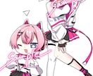 可愛い詰め込みイラスト描きます SDイラスト、顔アップイラスト、全身イラストのセットです。 イメージ2