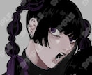 病み可愛い✦魅力的なアイコンイラスト制作します SNS、youtubeなど用途様々☆ イメージ3