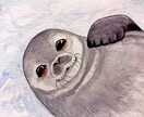 アナログイラストでアイコンを描きます 温かみのある動物のイラストを描きます。 イメージ1