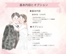 ほっこりかわいいサンキュータグイラストを描きます ペーパーアイテムに使える！ゲストが和む似顔絵イラスト❄︎ イメージ2
