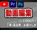 YouTube等の動画編集します ジャンルに合わせた丁寧な編集を致します イメージ1