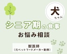 獣医師が『シニア犬』の食事相談にのります "ちょっと気になる"疑問をサポートします♪ イメージ1