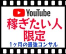 Youtubeで"稼ぐ"コンサルをします "稼ぐ"youtuberが1ヶ月間で全てのノウハウを伝えます イメージ1