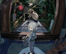 物語性のある光と空気感を大事にした1枚絵を描きます 空気ごと切り取ったような、ダークな雰囲気のイラストを描きます イメージ6