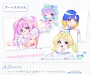 キャラデ~Live2Dまで！Vtuber制作します 難しいこと一切ナシ！価格もやりとりもお手軽なモデル制作 イメージ2
