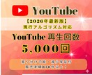 YouTube動画5,000回～再生回数宣伝します shorts動画可能/減少保証付/高品質 イメージ1