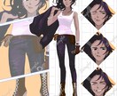 キャラクター立ち絵作成★割安で描きます TRPG、ゲーム等に使えるシンプルなアニメ風イラストです！ イメージ4