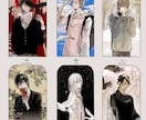 商用利用可能 女性向けのイラスト作成受付ます シック ダーク 低彩度 厚塗り 商用可 創作キャラクター イメージ5
